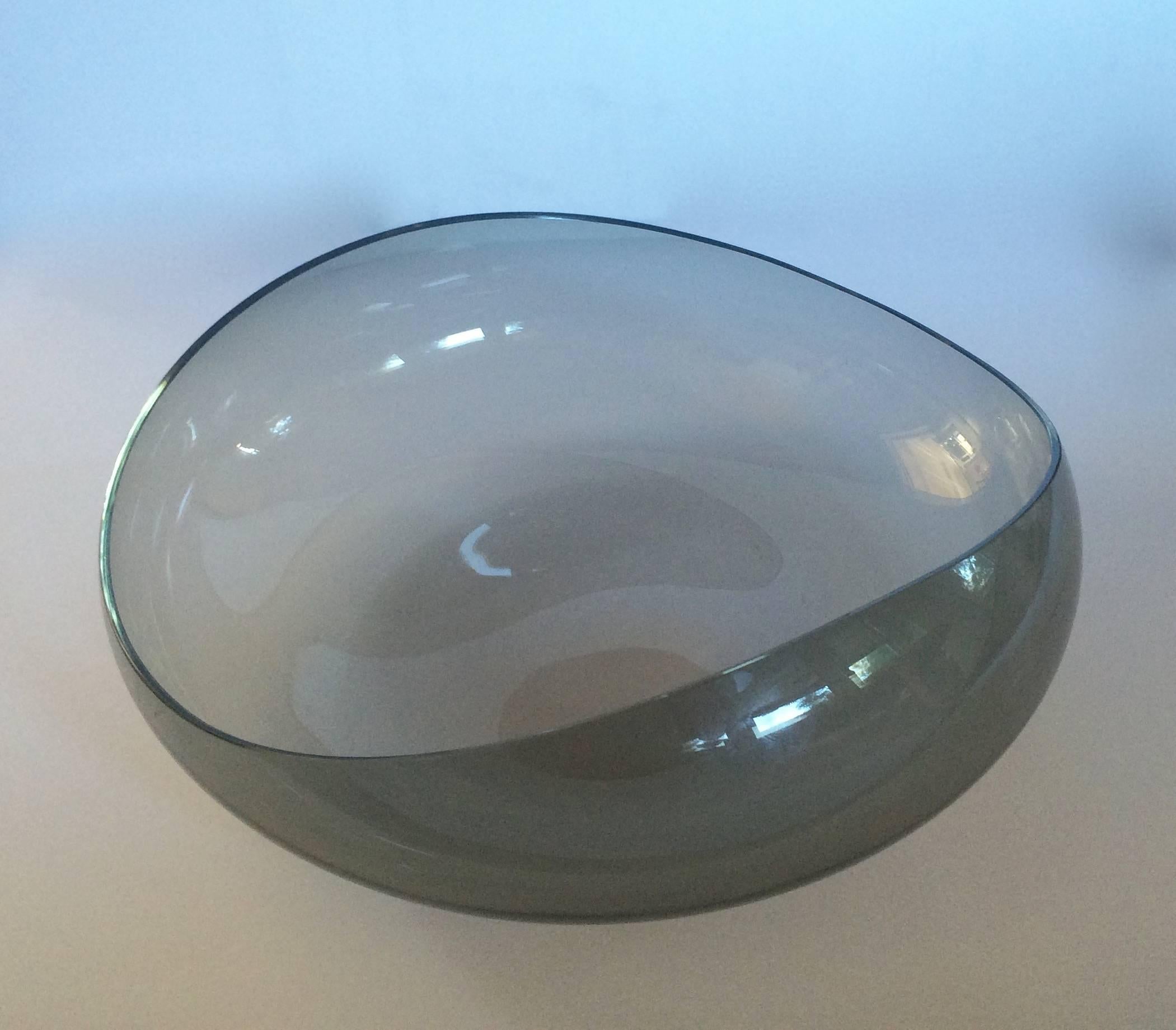 European Thin-Walled Glass Bowl by Wilhelm Wagenfeld