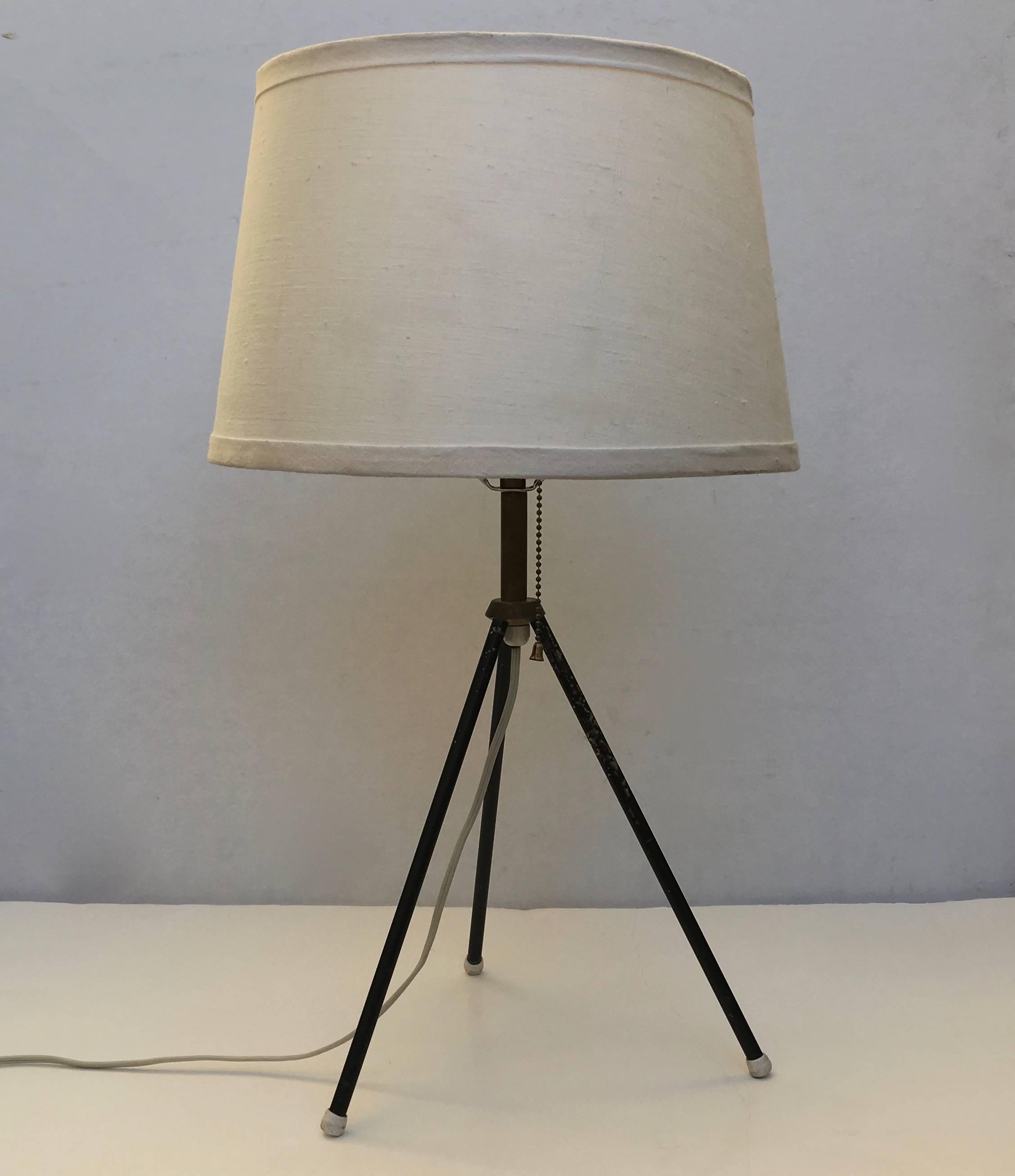 Mid-Century Modern Midcentury Tripod Lamp For Sale