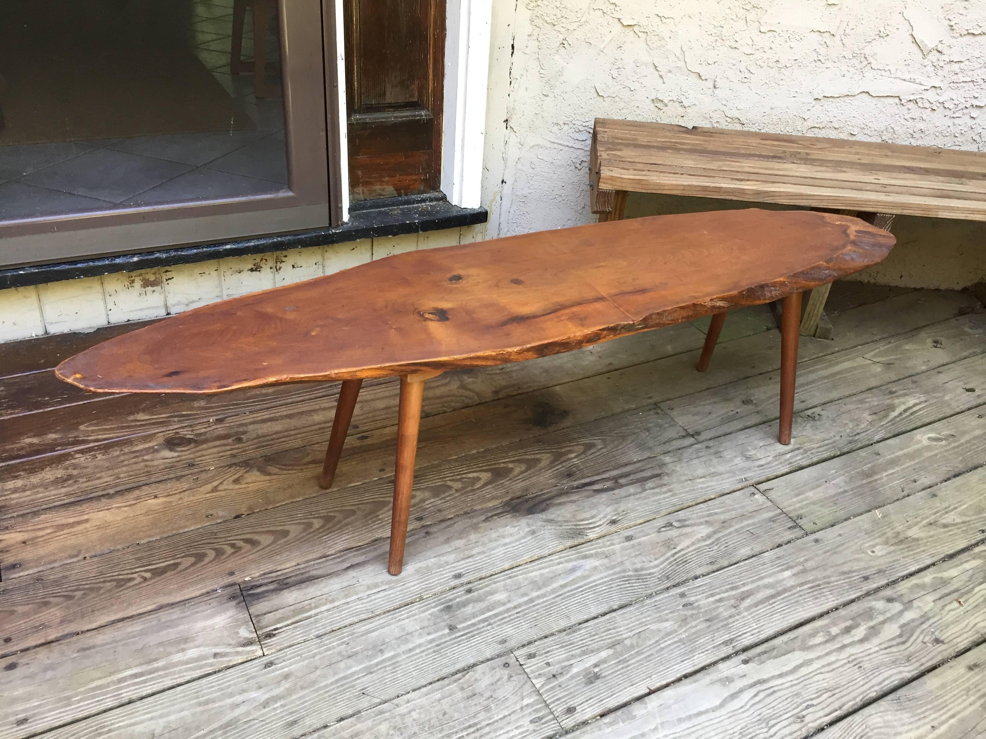 American Roy Sheldon Free Edge Cocktail or Coffee Table For Sale