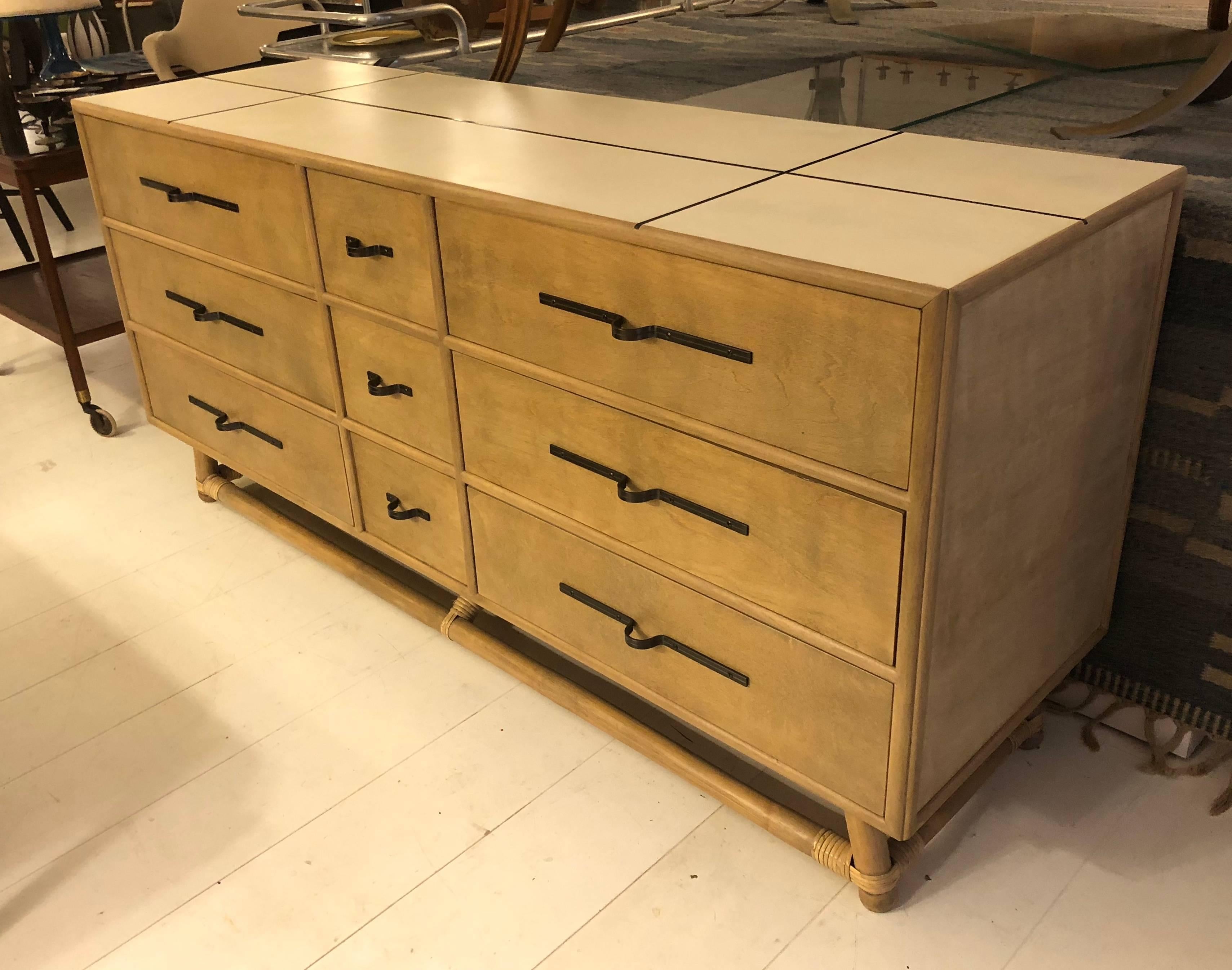 Tommi Parzinger Nine-Drawer Dresser for Willow and Reed 2