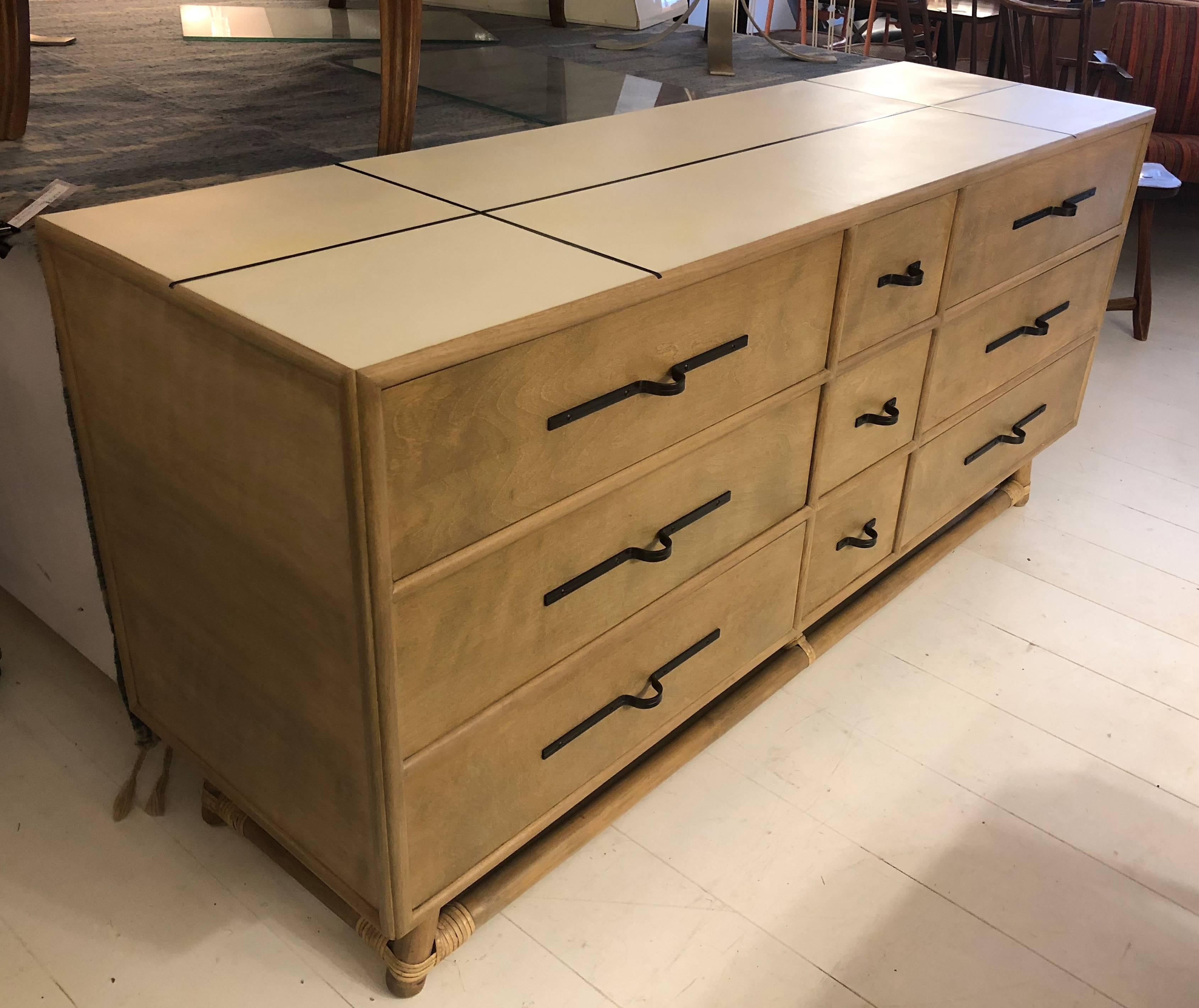 Tommi Parzinger Nine-Drawer Dresser for Willow and Reed 1