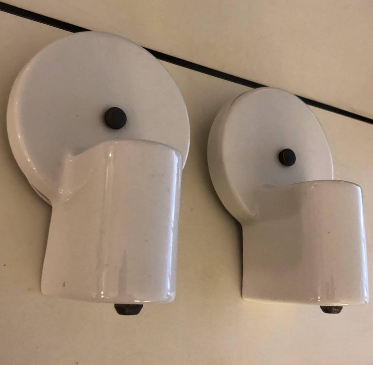 Pair of William Lescaze Sconces In Good Condition For Sale In Brooklyn, NY