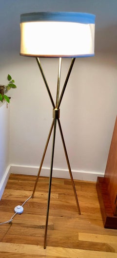 Tripod Floor Lamp by TH Robsjohn-Gibbings for Hansen Lighting