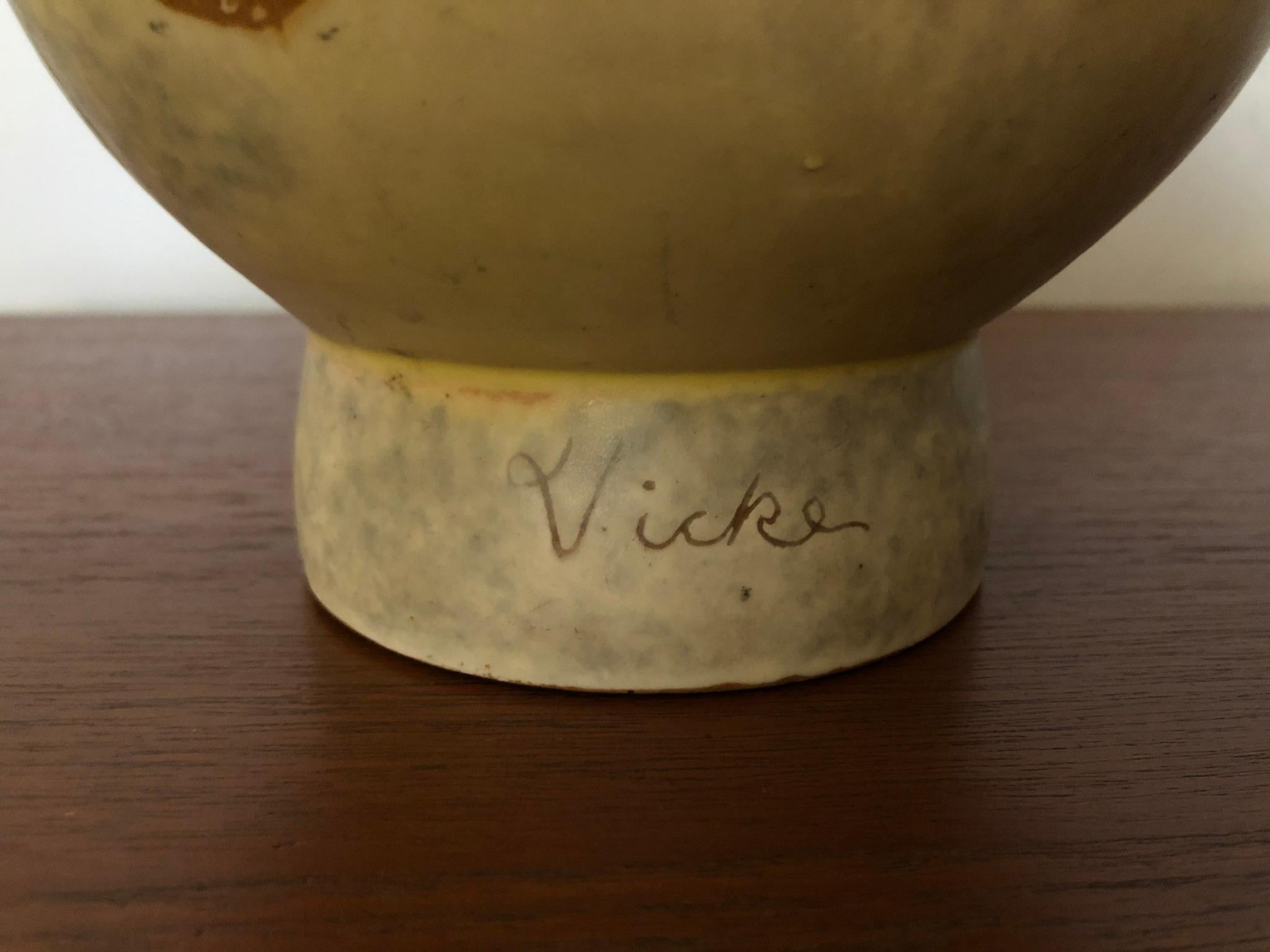 Vicke Lindstrand Ceramic Lamp for Upsala Ekeby 2