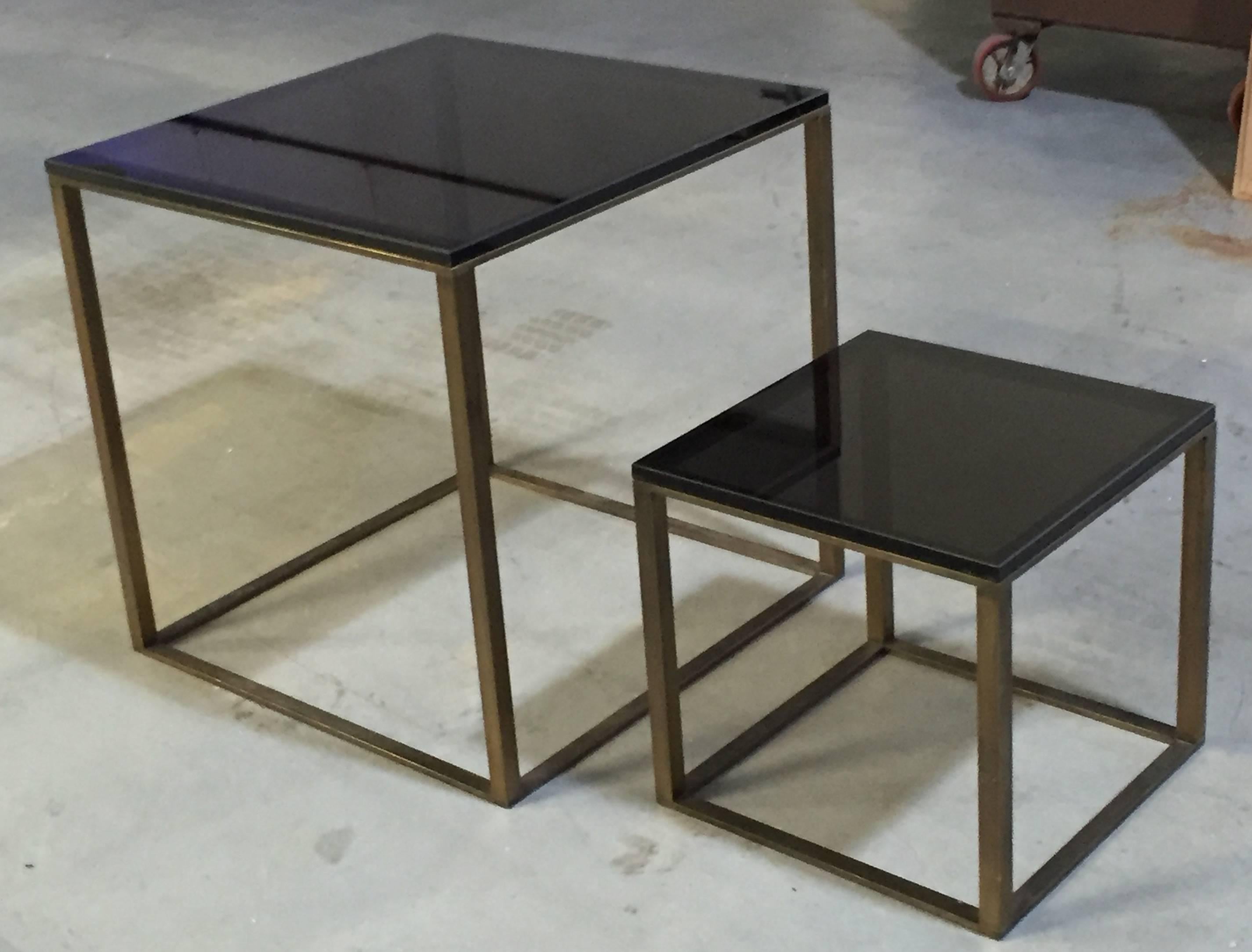 American Two Bronze Occasional Tables by Paul M. Jones For Sale