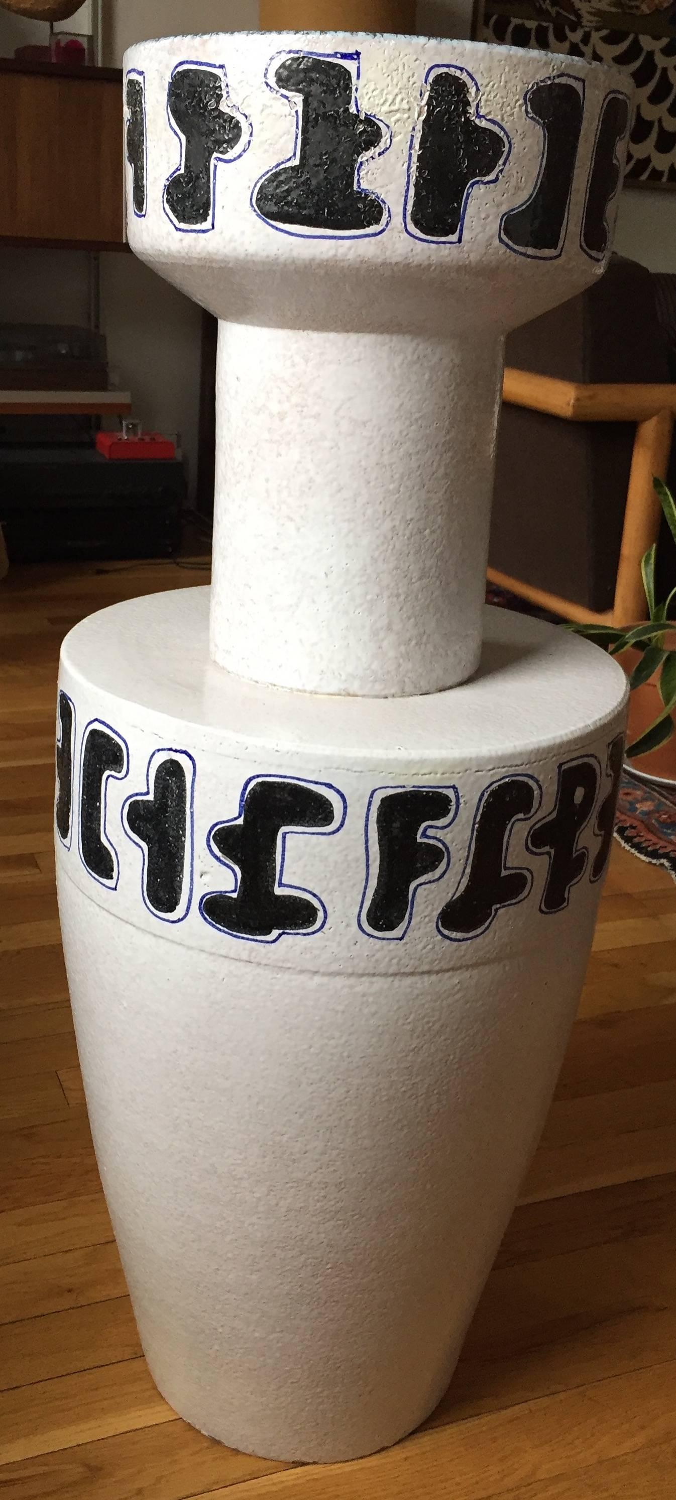 Monumental Ceramic Vase by Bitossi In Good Condition For Sale In Brooklyn, NY