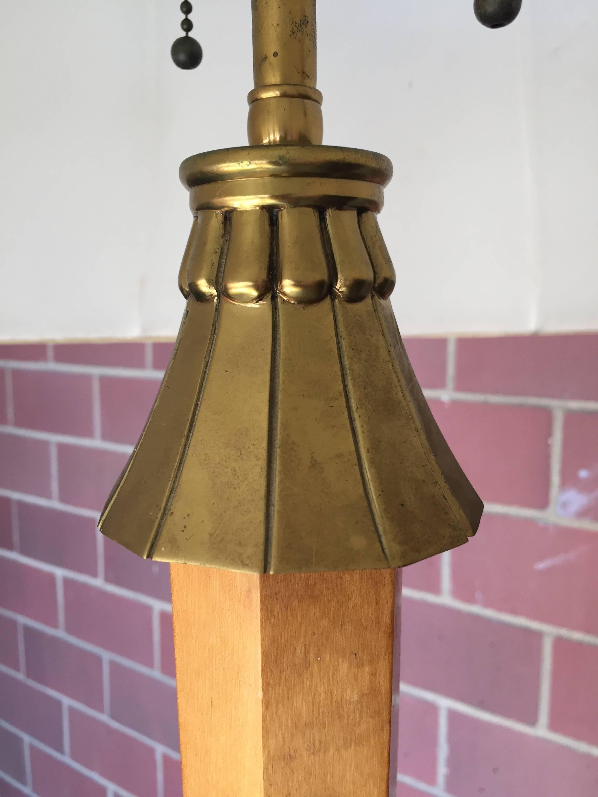 French Deco Floor Lamp Attributed to André Arbus In Fair Condition For Sale In Brooklyn, NY