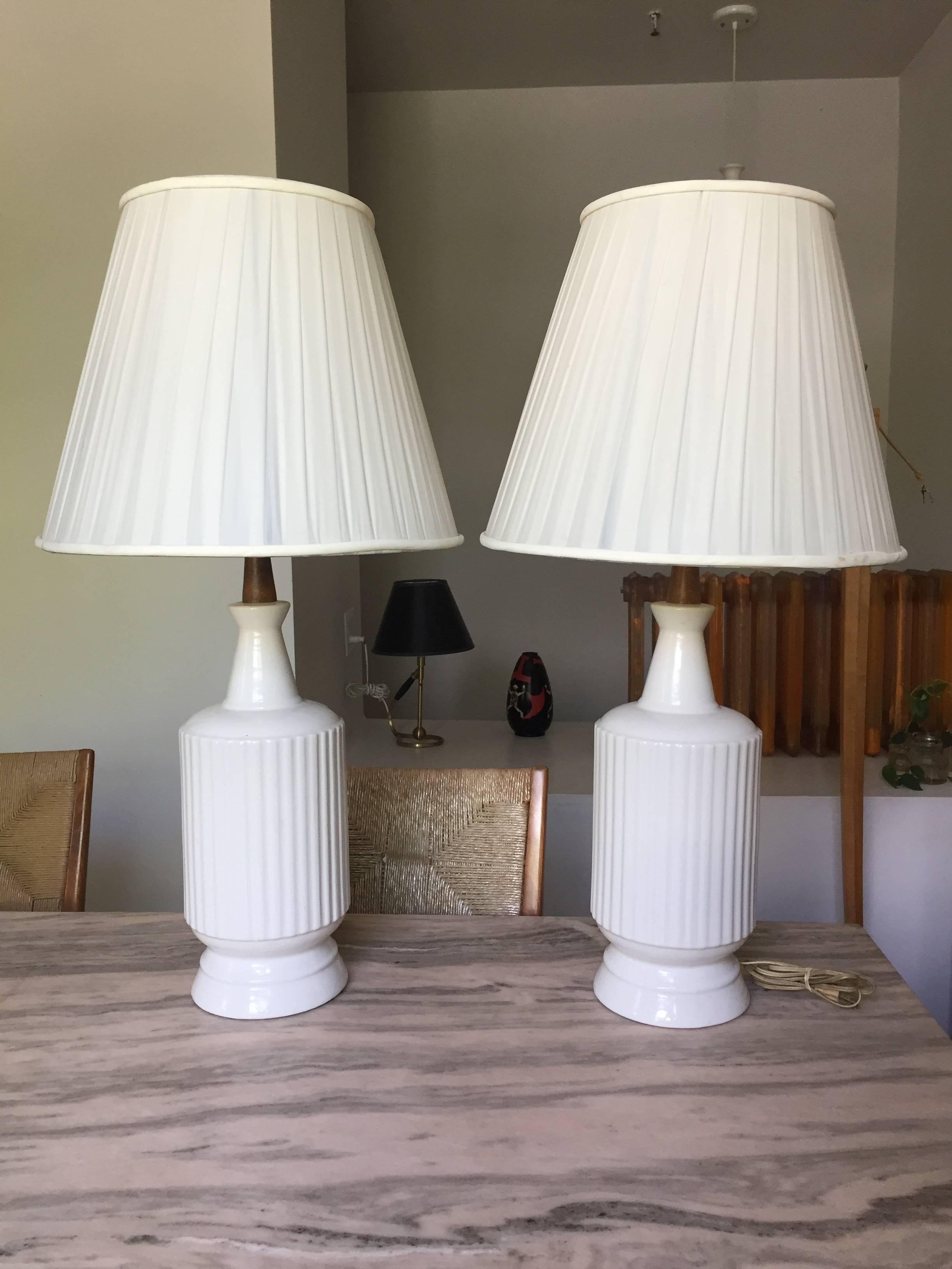 Pair of Ceramic Table Lamps 1