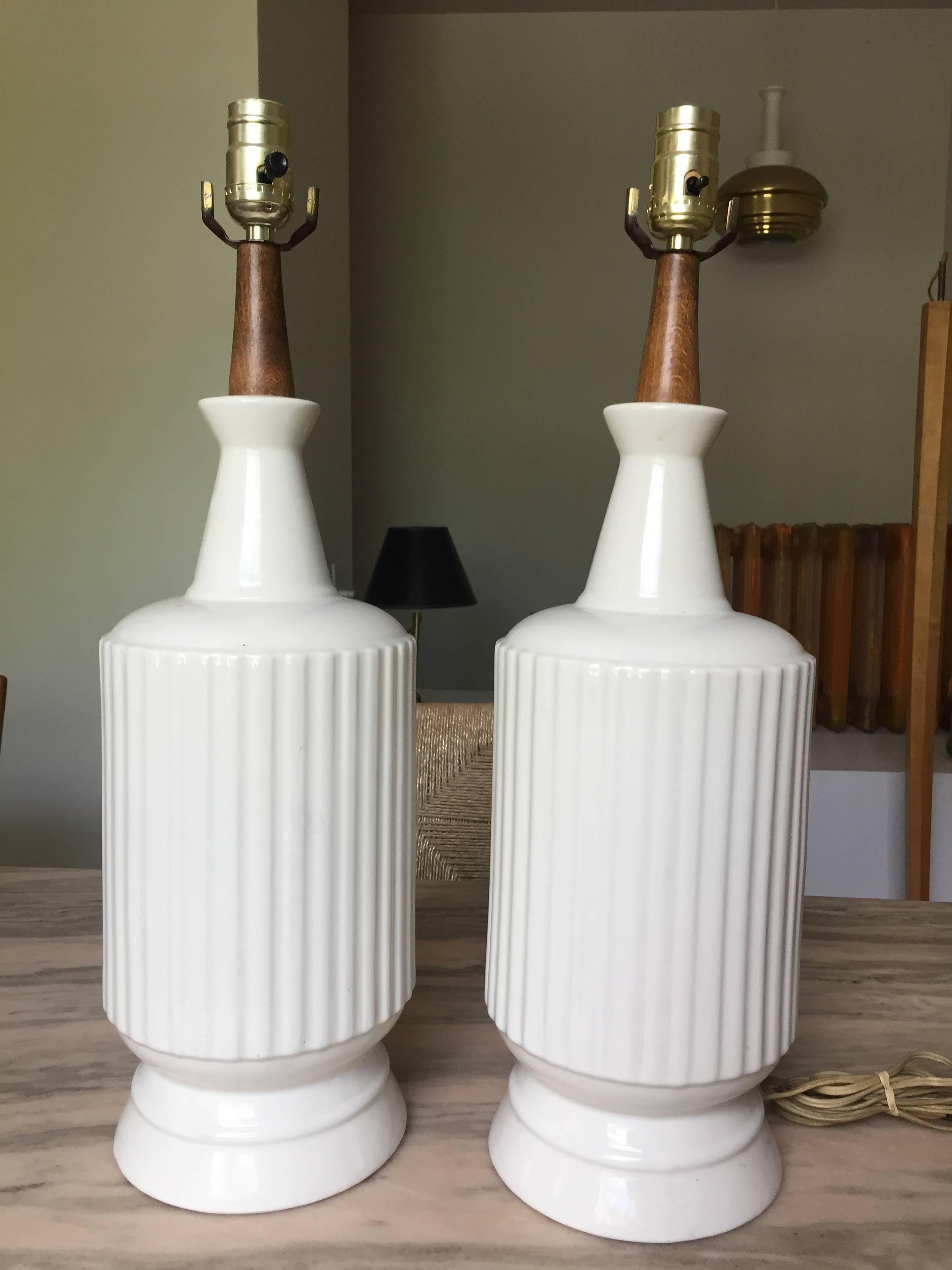 Pair of Ceramic Table Lamps 2