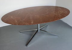 Florence Knoll Marble Oval Dining Table