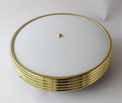 Pair of Italian Brass Ceiling Lights