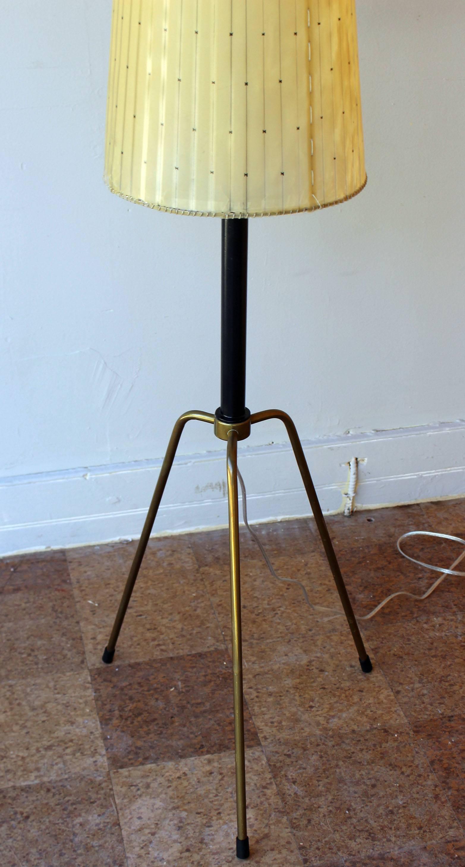 Mid-20th Century Early Italian Tripod Floor Lamp For Sale