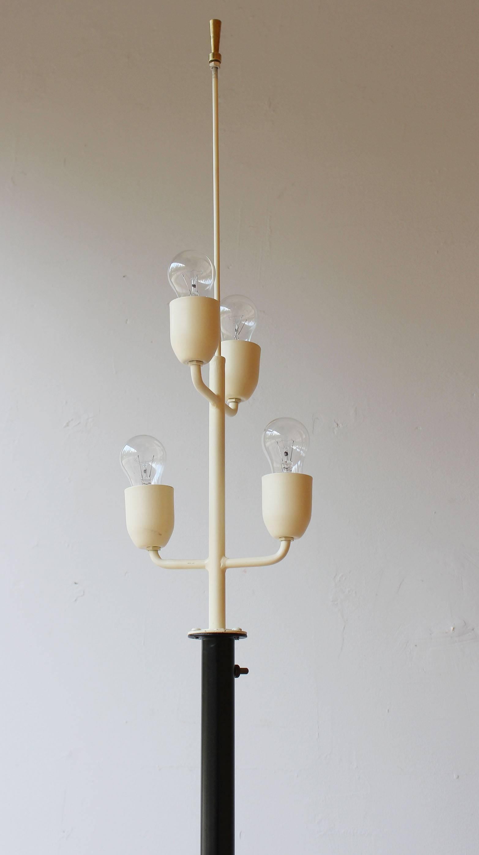 Mid-Century Modern Italian Tripod Floor Lamp For Sale
