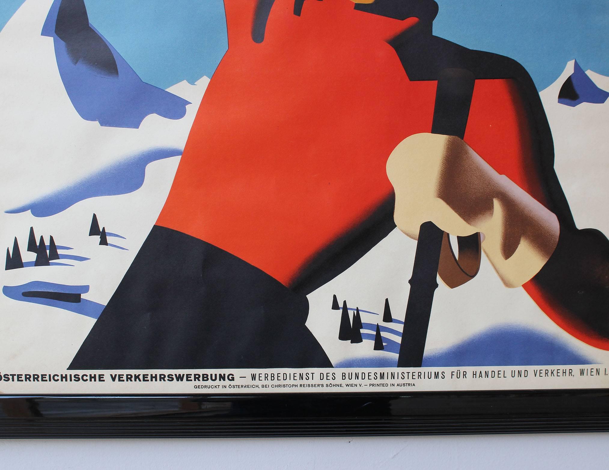 Austrian Austria Ski Poster