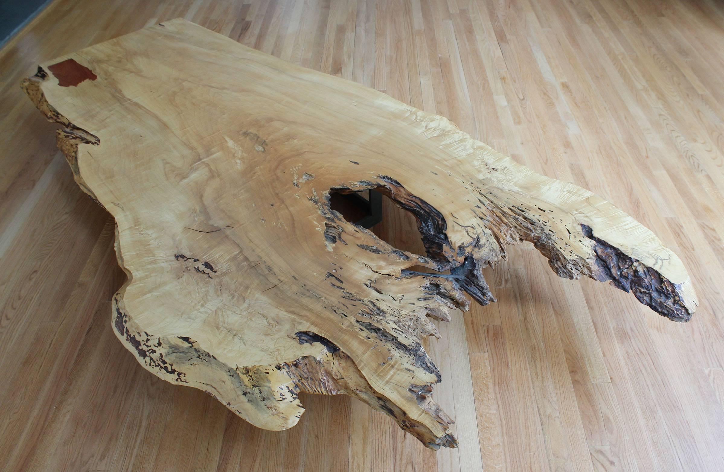 spalted wood coffee table
