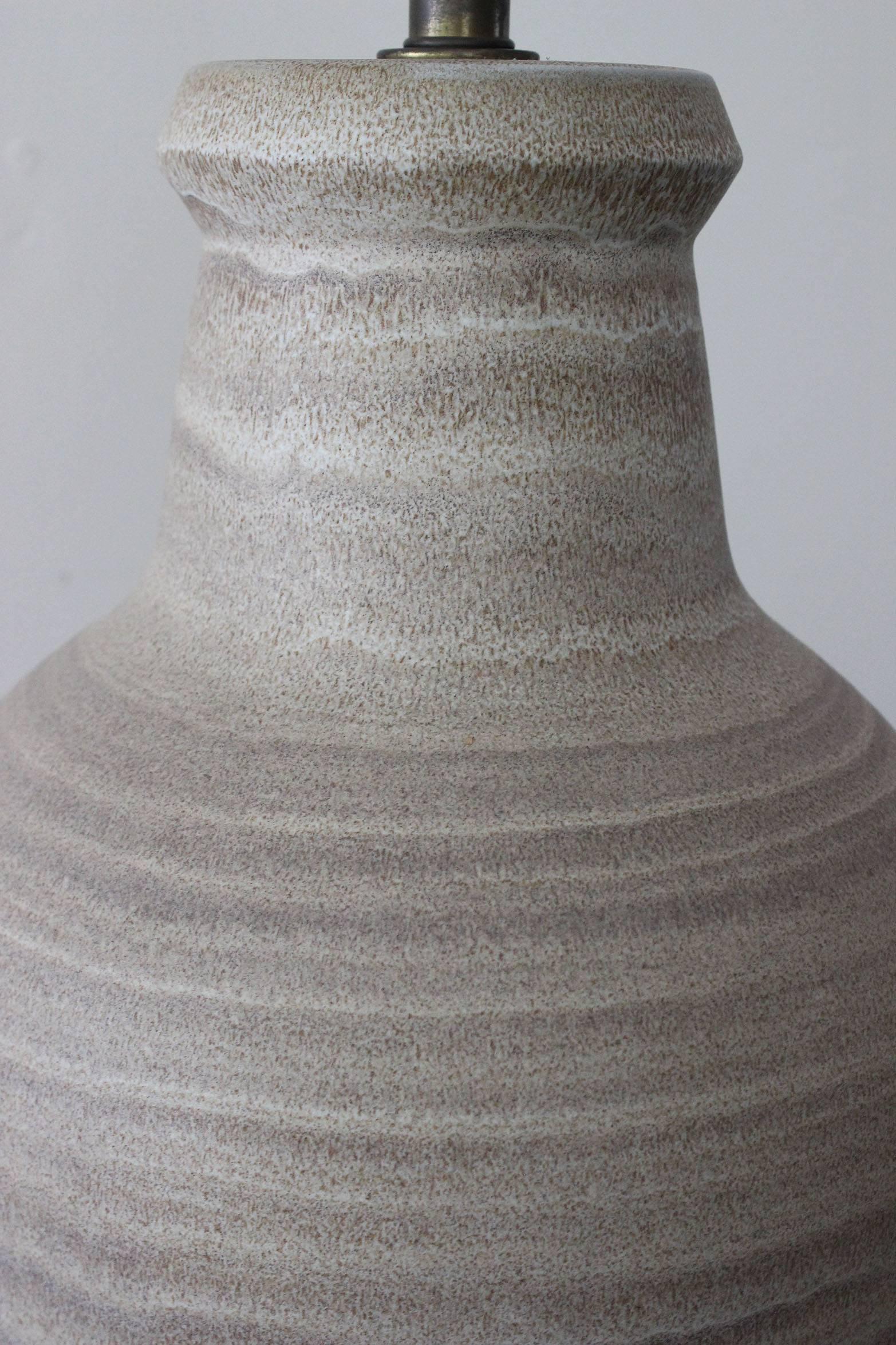Mid-Century Modern Large Ceramic Design Technics Lamp