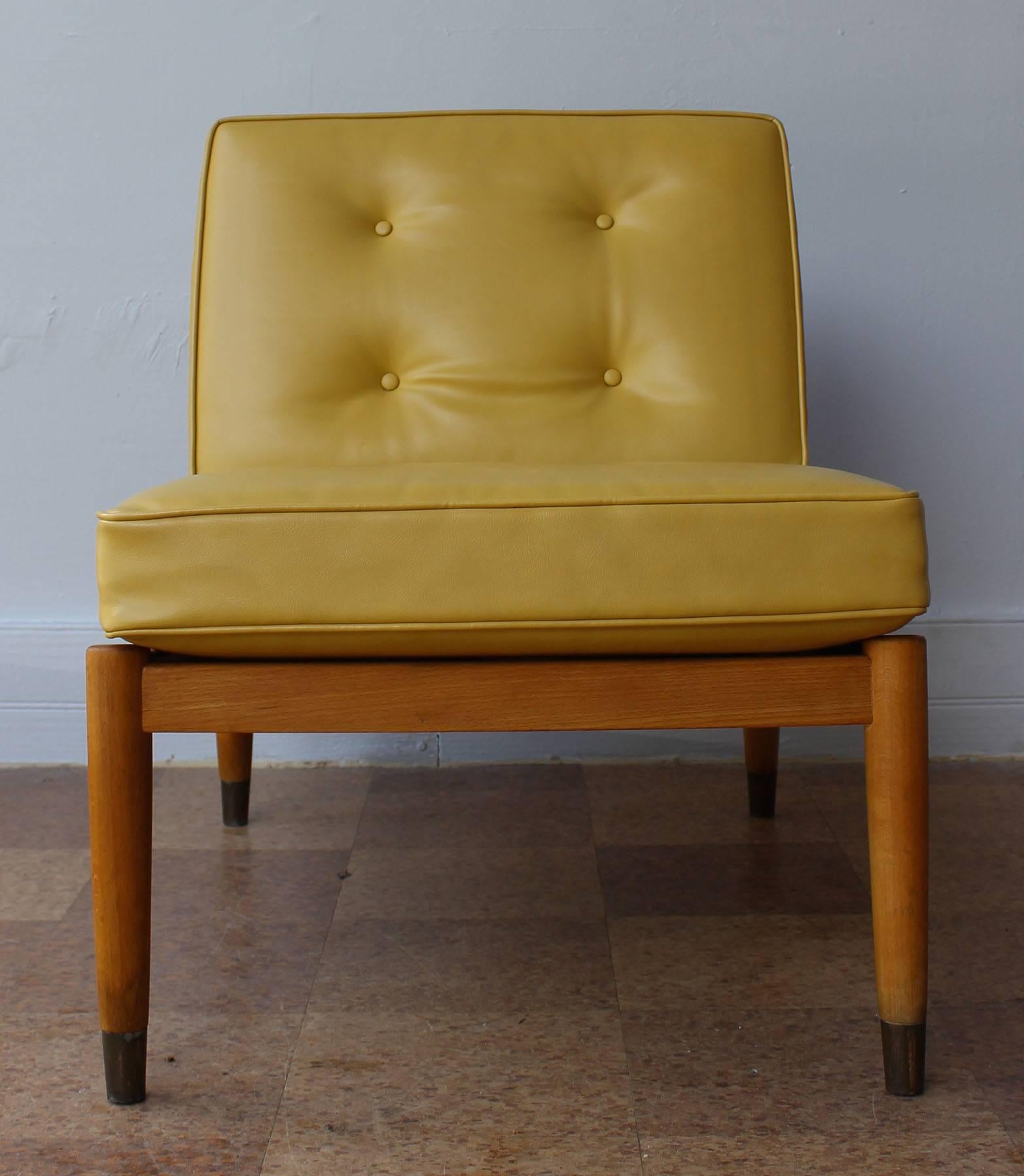 Mid-Century Modern Pair of Swedish Slipper Chairs