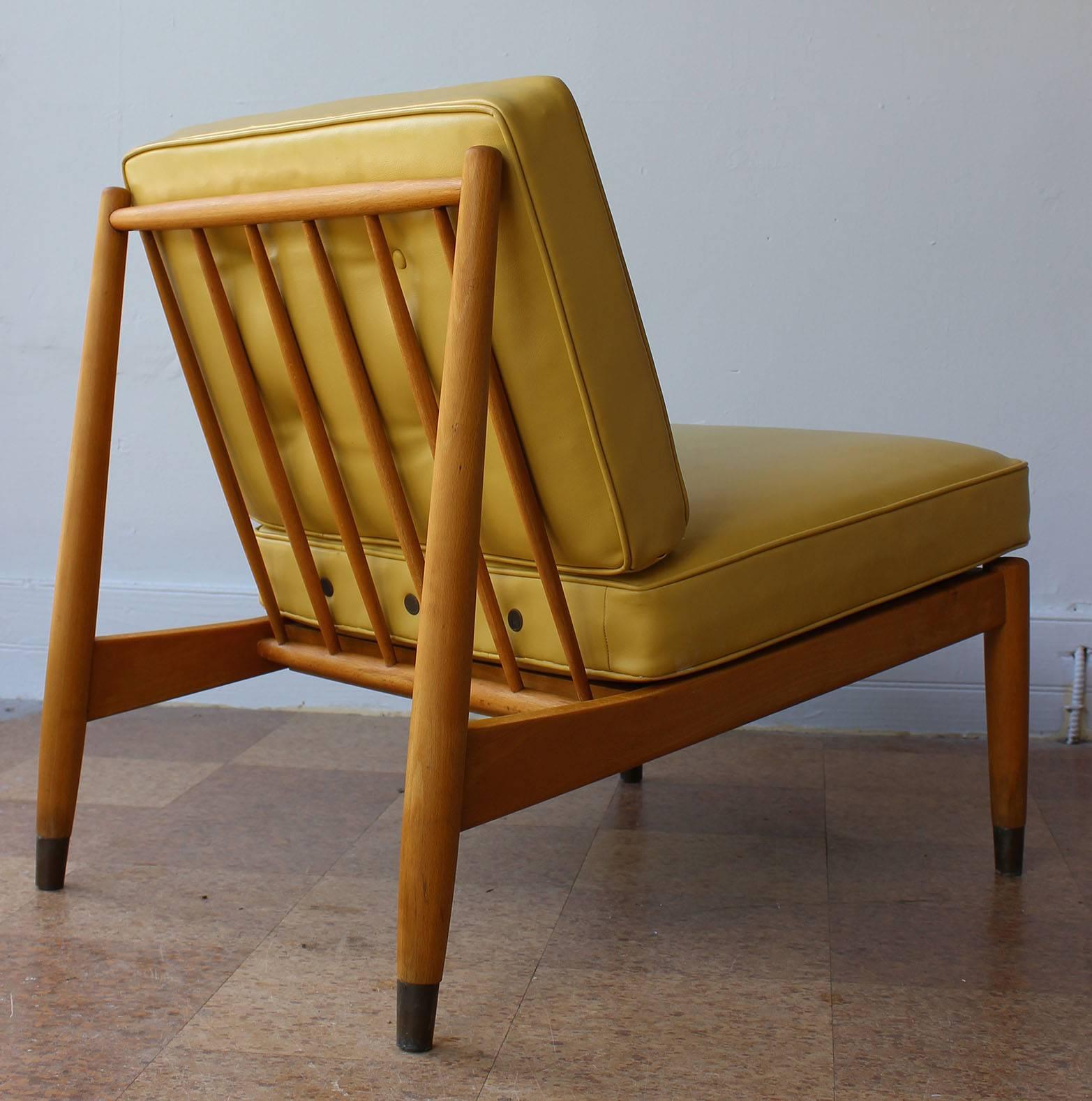 Mid-20th Century Pair of Swedish Slipper Chairs
