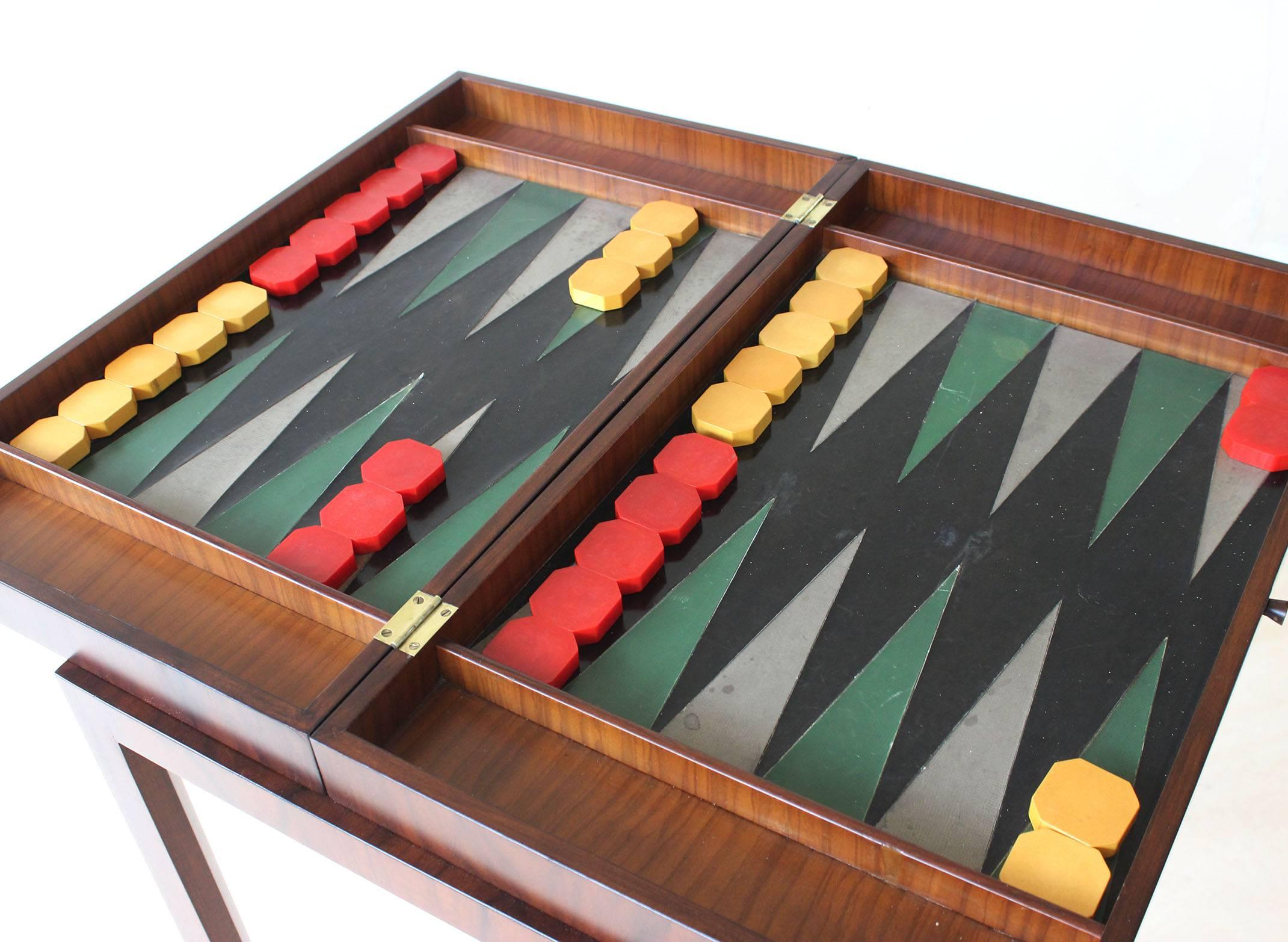 Mid-Century Modern Tommi Parzinger Backgammon Table For Sale