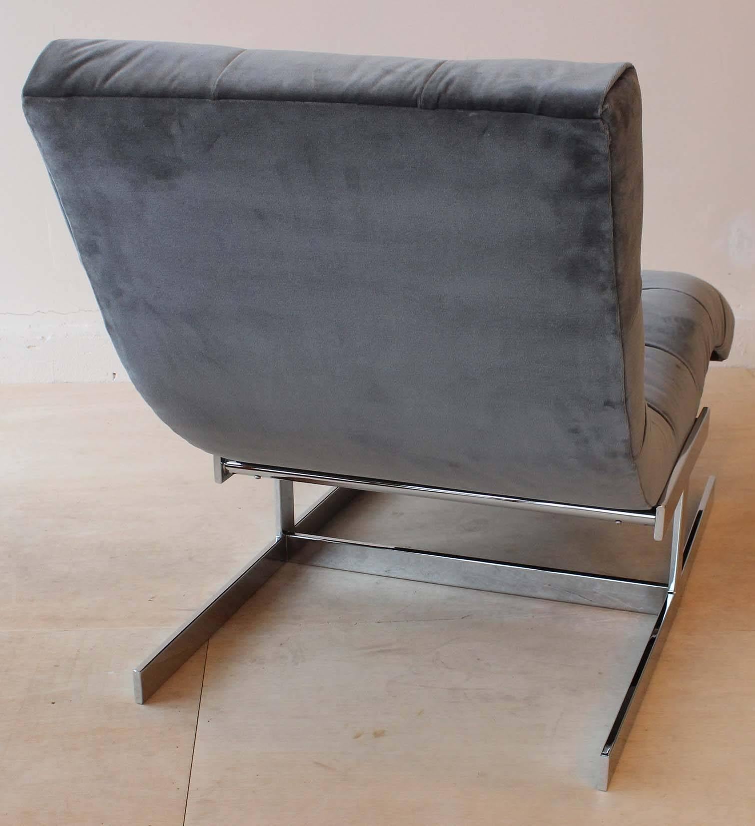 Milo Baughman Chaise Longue In Excellent Condition In Southampton, NY