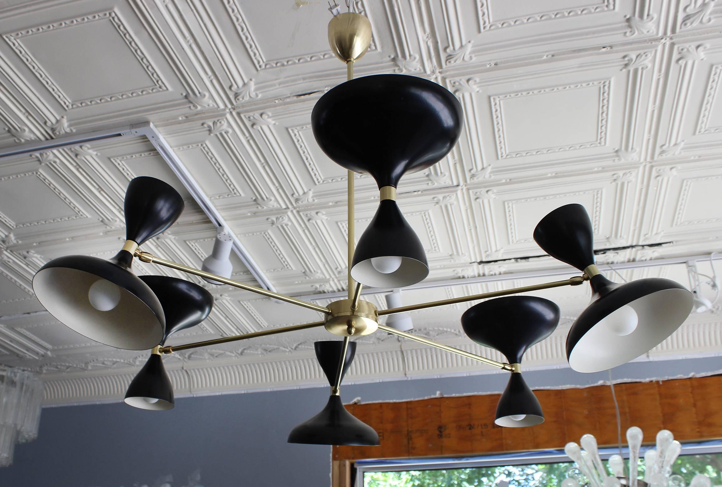 Stellar Union Milano Chandelier In Excellent Condition For Sale In Southampton, NY