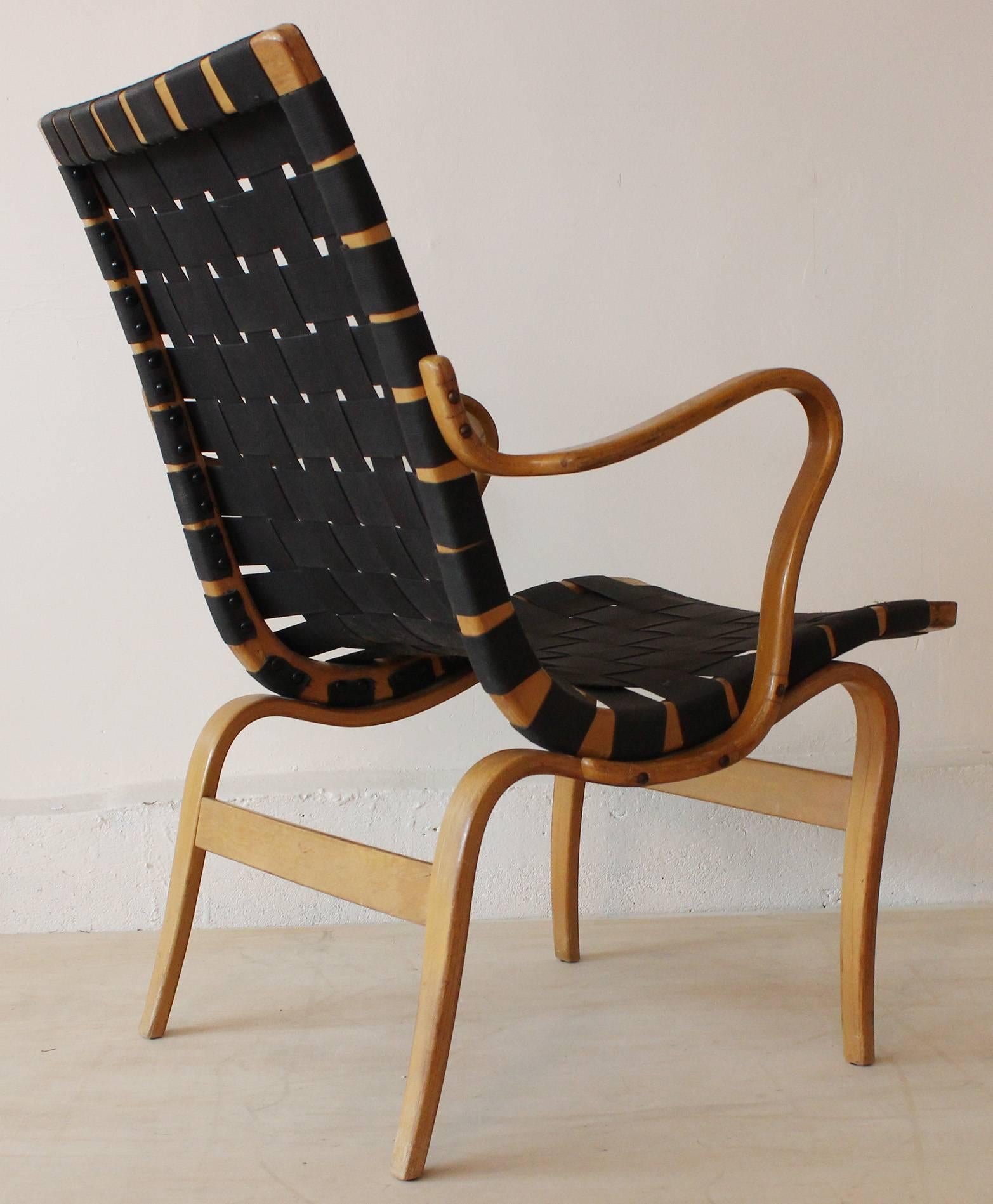 Swedish Bruno Mathsson Eva Chair For Sale