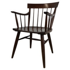 Mid Century Modern Walnut Accent Chair with Arms