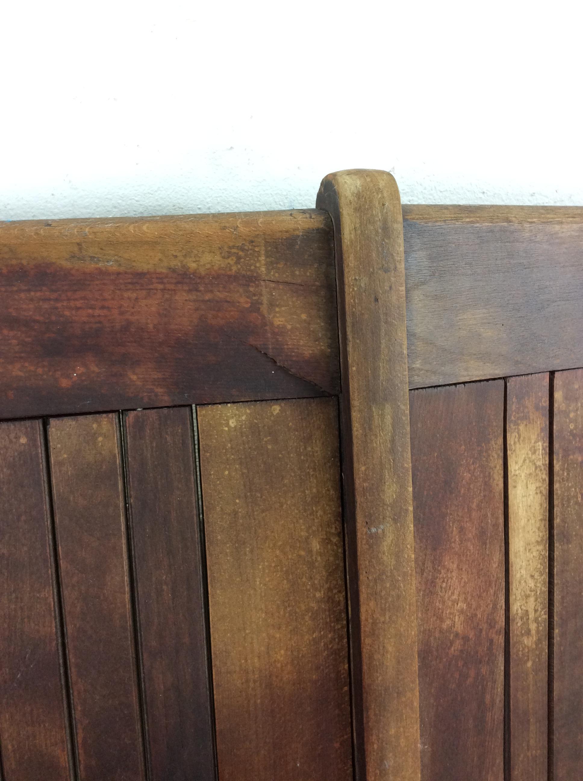 Antique Set of Four Folding Theater Seats For Sale 3
