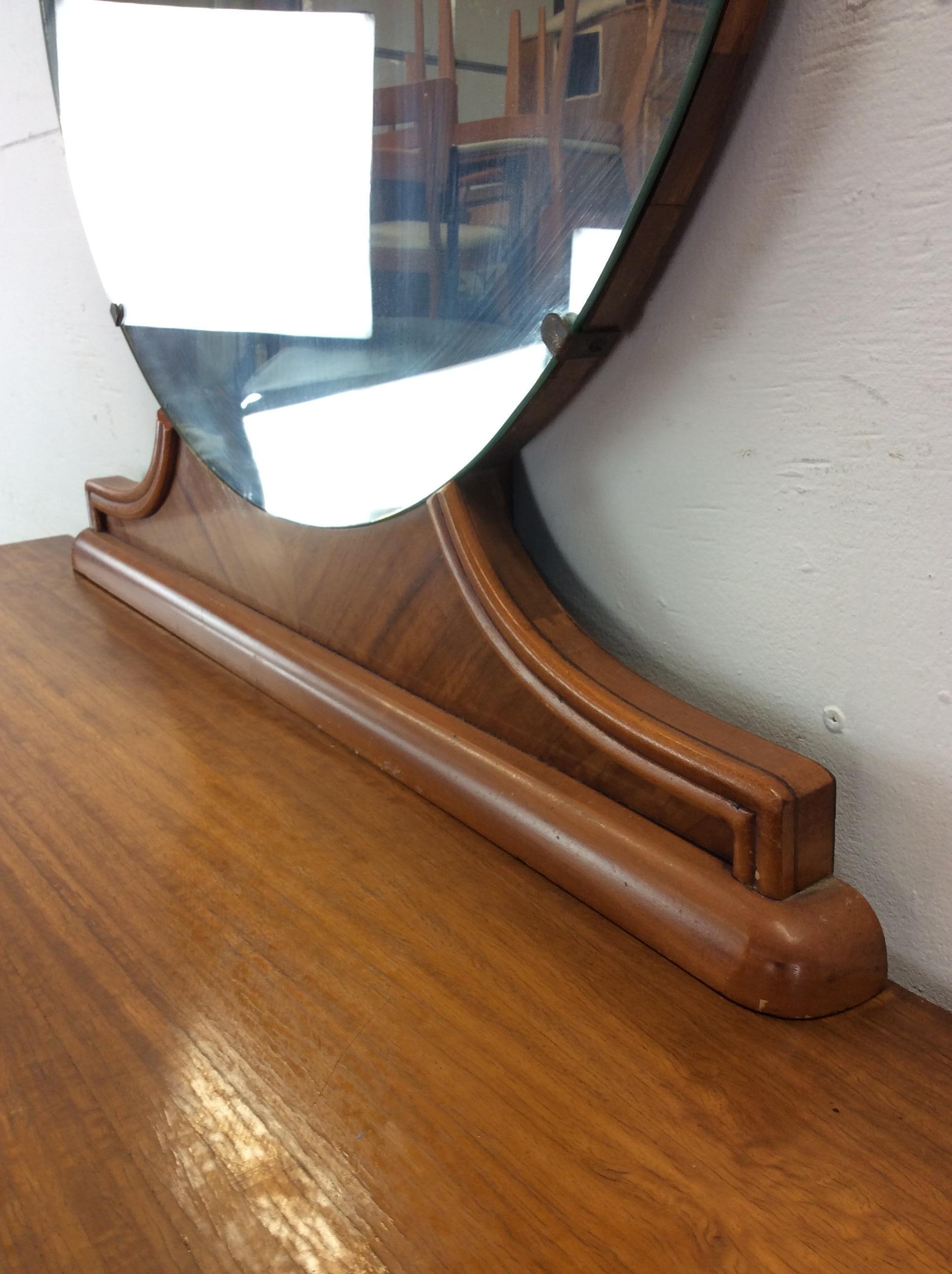 Art Deco Three Drawer Chest with Mounted Mirror For Sale 12