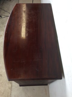 Mid Atlantic Chippendale Inlaid Mahogany Bow Front Chest of Drawers
