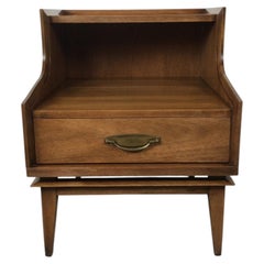 Mid Century Modern Single Drawer Nightstand by Kent Coffey