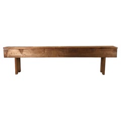 Primitive Antique Style Long Wooden Bench