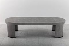 Ron Seff, Shagreen Racetrack Low Table, USA, circa 1980
