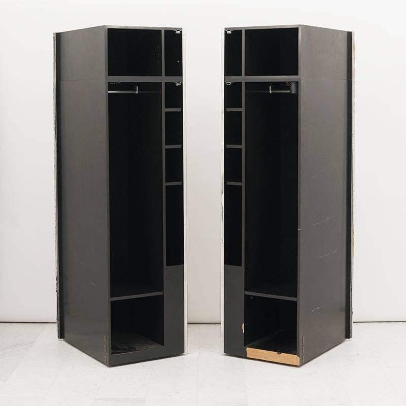 Paul Evans, Set of Three Custom Polished Steel Cylinder Cabinets, USA, c 1980 In Excellent Condition In New York, NY