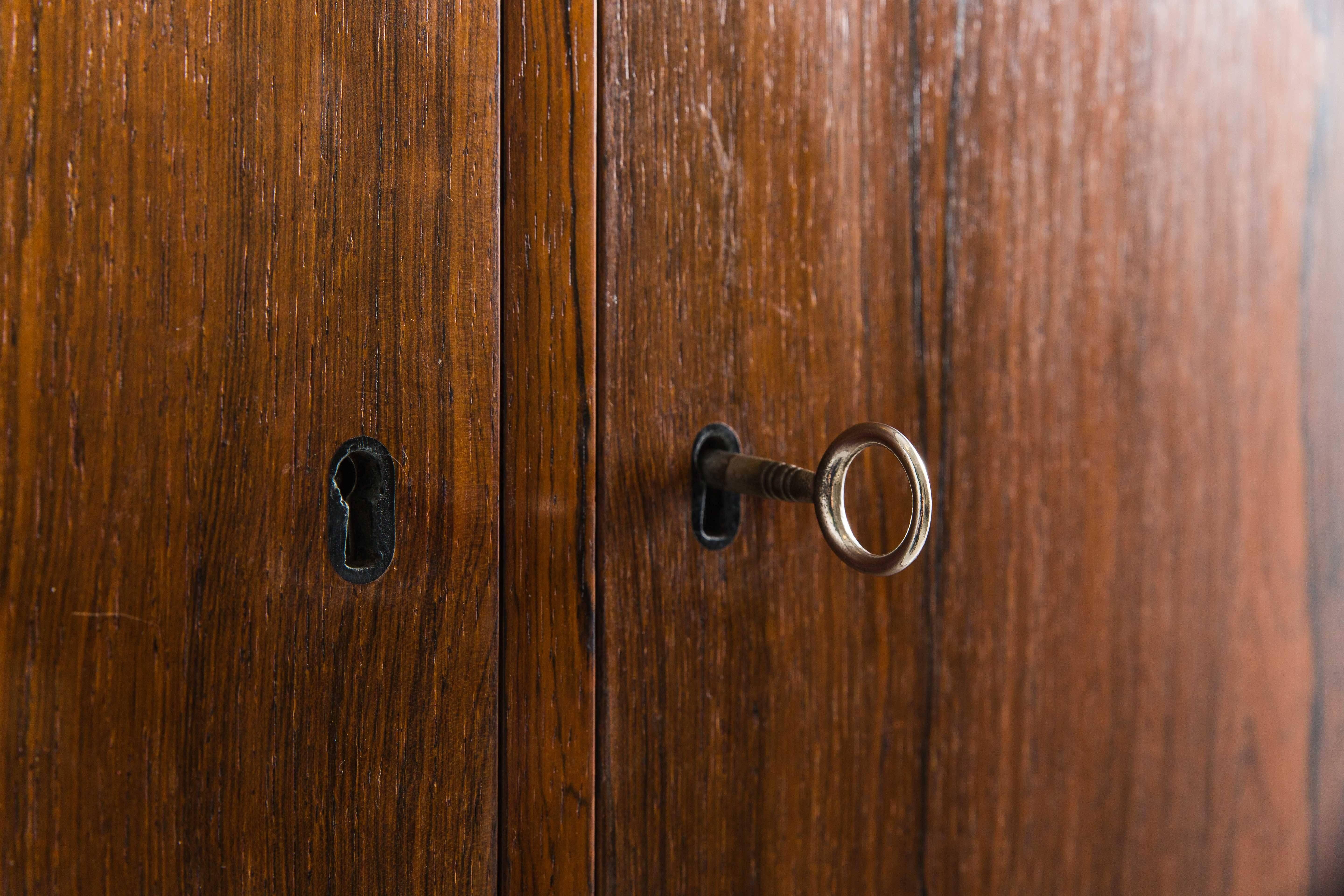 Mid-20th Century Ole Wanscher, Rosewood Cabinet Pair, Denmark, circa 1960s For Sale