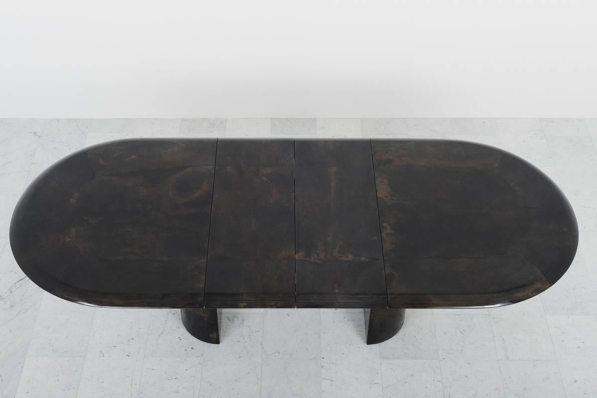 Aldo Tura, Lacquered Parchment Dining Table, Italy, 1970s 2