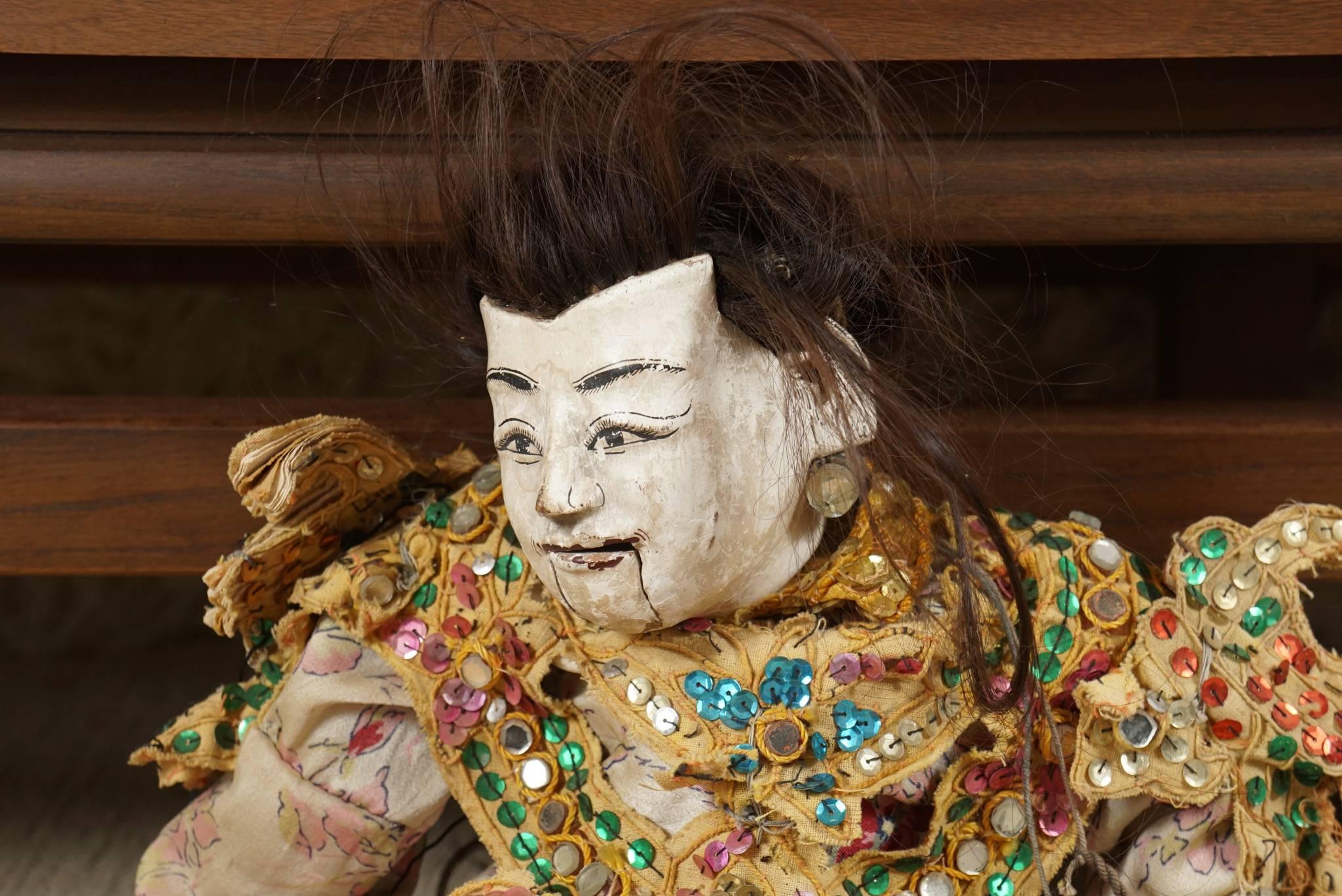 Carved Burmese Puppet