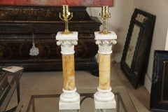 Pair of Marble Lamps