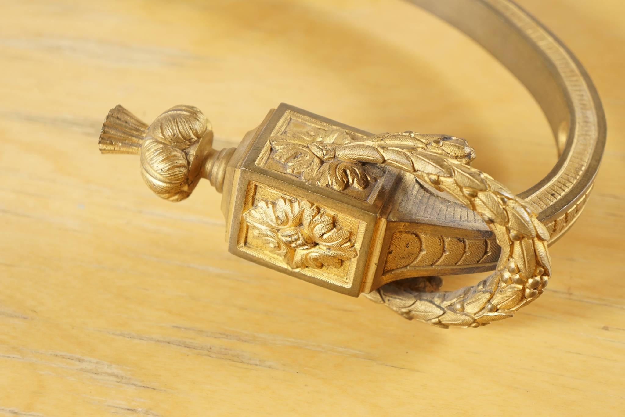Second Empire Pair of Gilded Bronze Antique Curtain Tie-Backs