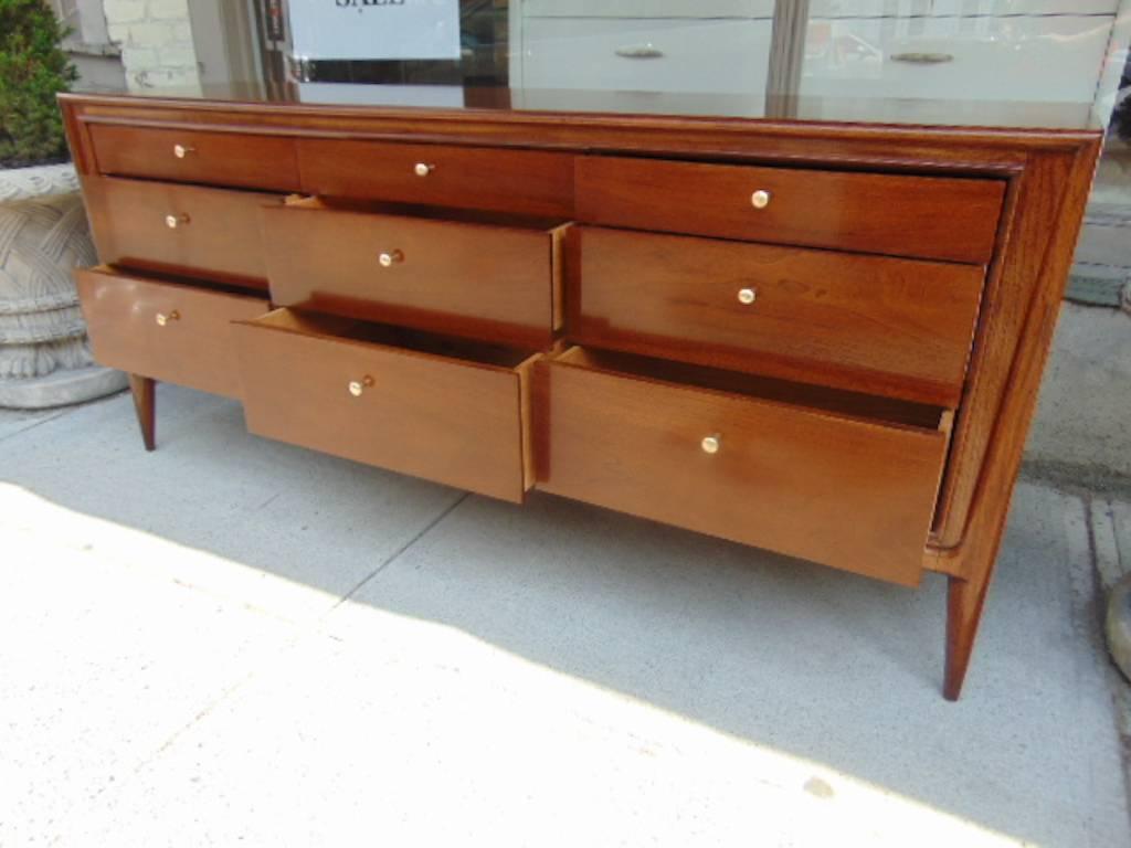 John Stuart Facade Dresser with Matching Mirror In Excellent Condition In Hudson, NY