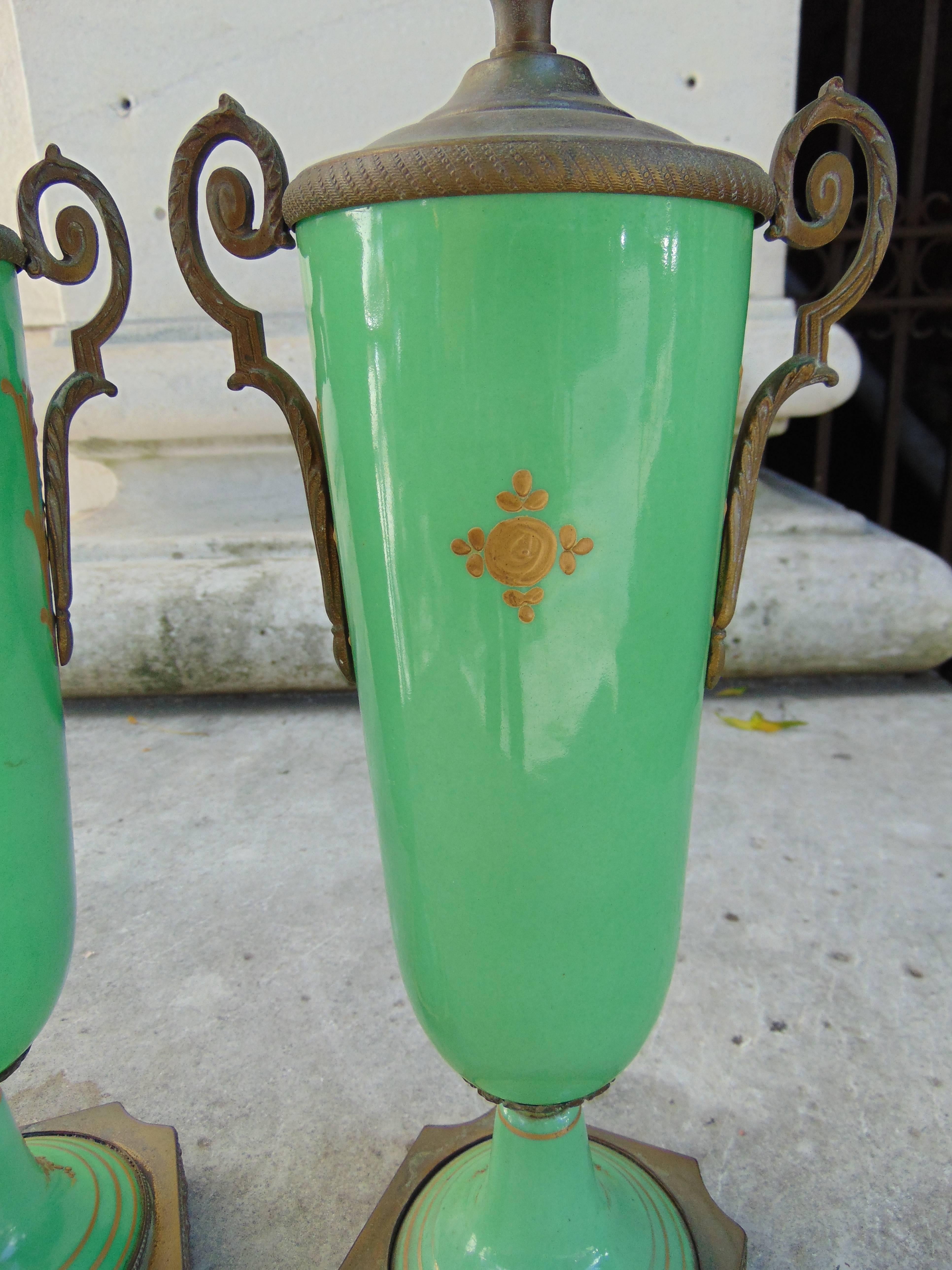 Pair of Small French Lamps 2