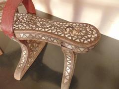 Early 19th Century Wooden Shoes 'Kibkab' with Very Intricate, Mother-of-Pearl
