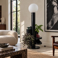 Floor lamp and plant stand "CLOSE ENCOUNTER" by Kerst Koopman, Dutch design 80s