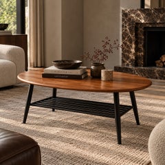 Large Oval Coffee Table by Lucian Ercolani for Ercol, United Kingdom, 1970