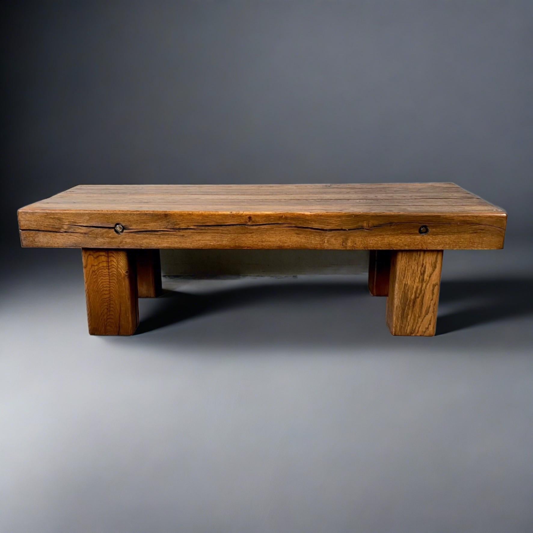 oak beam coffee table