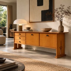 Rara credenza in rovere in stile Art Déco e modernista, disegnata da Bas van Pelt per My Home nel 1932