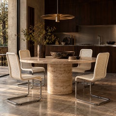 Set of 4 by Jean Prouvé for Tecta B25 Cantilever Dining Chairs in White Pitriet