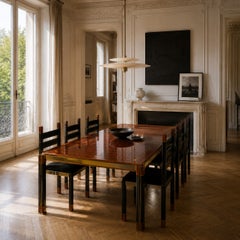 Set da pranzo in stile modernista italiano “Macassar” di Paolo Barracchia per Roman Deco, 1978