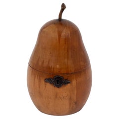 Antique Continental Novelty Pear Fruit Tea Caddy