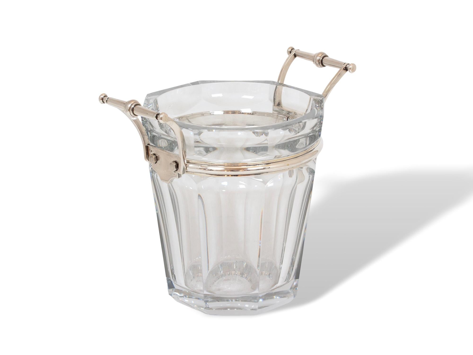 Baccarat Kristall Champagner Kühler (Moderne der Mitte des Jahrhunderts) im Angebot